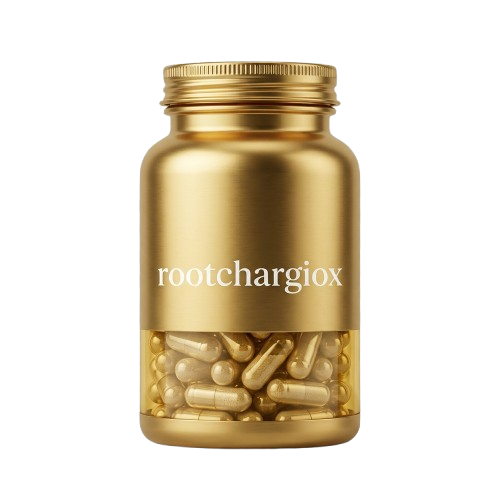 Embalagem RootChargiox — suplemento natural